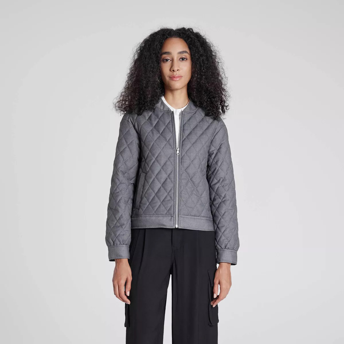 Women's Quilted Bomber Jacket - A New Day™ | Target