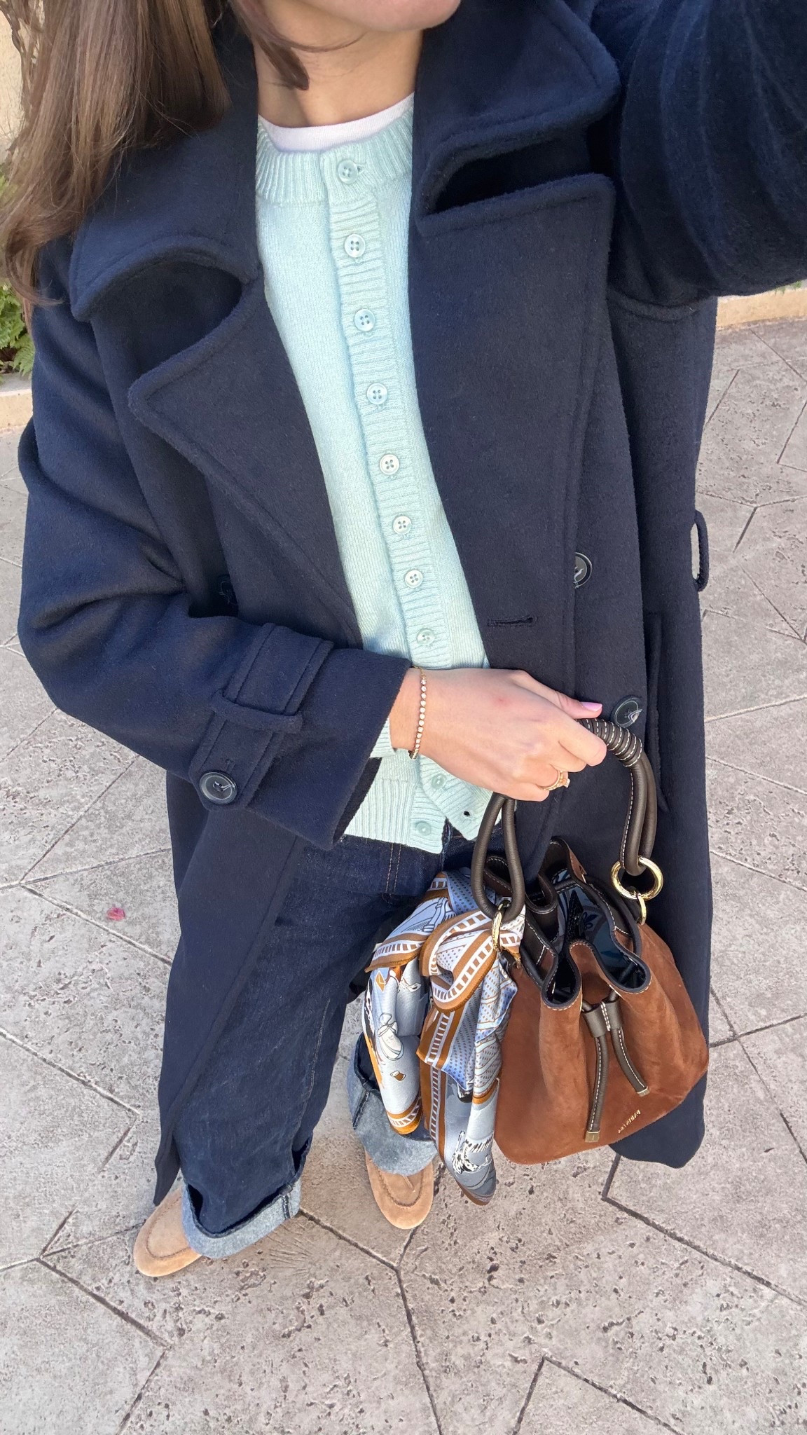 I got a petite xs in this coat this time and love the fitted look! So great for us 5’3” and under gals! Wearing my usual size, xs, in the cardigan. Favorite sweater in my closet for cold days! 

#LTKdayinmylife #LTKWorkwear #LTKootd
