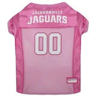 NFL Pink Jersey for DOGS & CATS - Licensed Football Jerseys (LARGE - Jacksonville Jaguars) | Bed Bath & Beyond