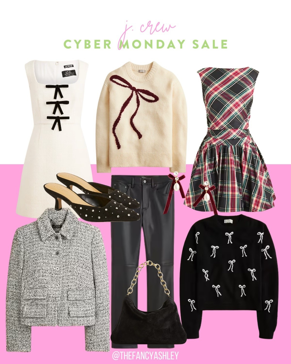Sharing a few faves from the JCrew Cyber Monday sale - perfect holiday outfits, love the cute bows! This is the sale you don't want to miss. Last day to save 50% off + 30% off and an extra 60% off sale styles. Run, don't walk! #JCrewSale #CyberMonday #HolidayOutfits #JCrewFinds #CyberMondayDeals #SaleAlert 


#LTKSeasonal #LTKSaleAlert #LTKCyberWeek