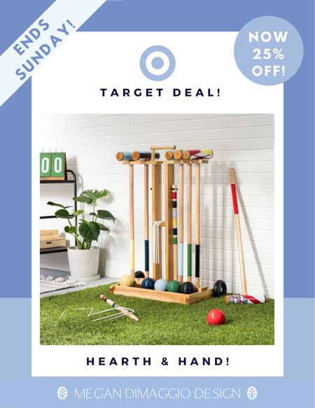 Yay!! Now get 25% OFF this fun croquet set!! Highly rated and would be so fun for upcoming outdoor get togethers!! More outdoor games on sale linked! ☀️ Deal ends tomorrow! 

#LTKsalealert #LTKSeasonal #LTKunder100