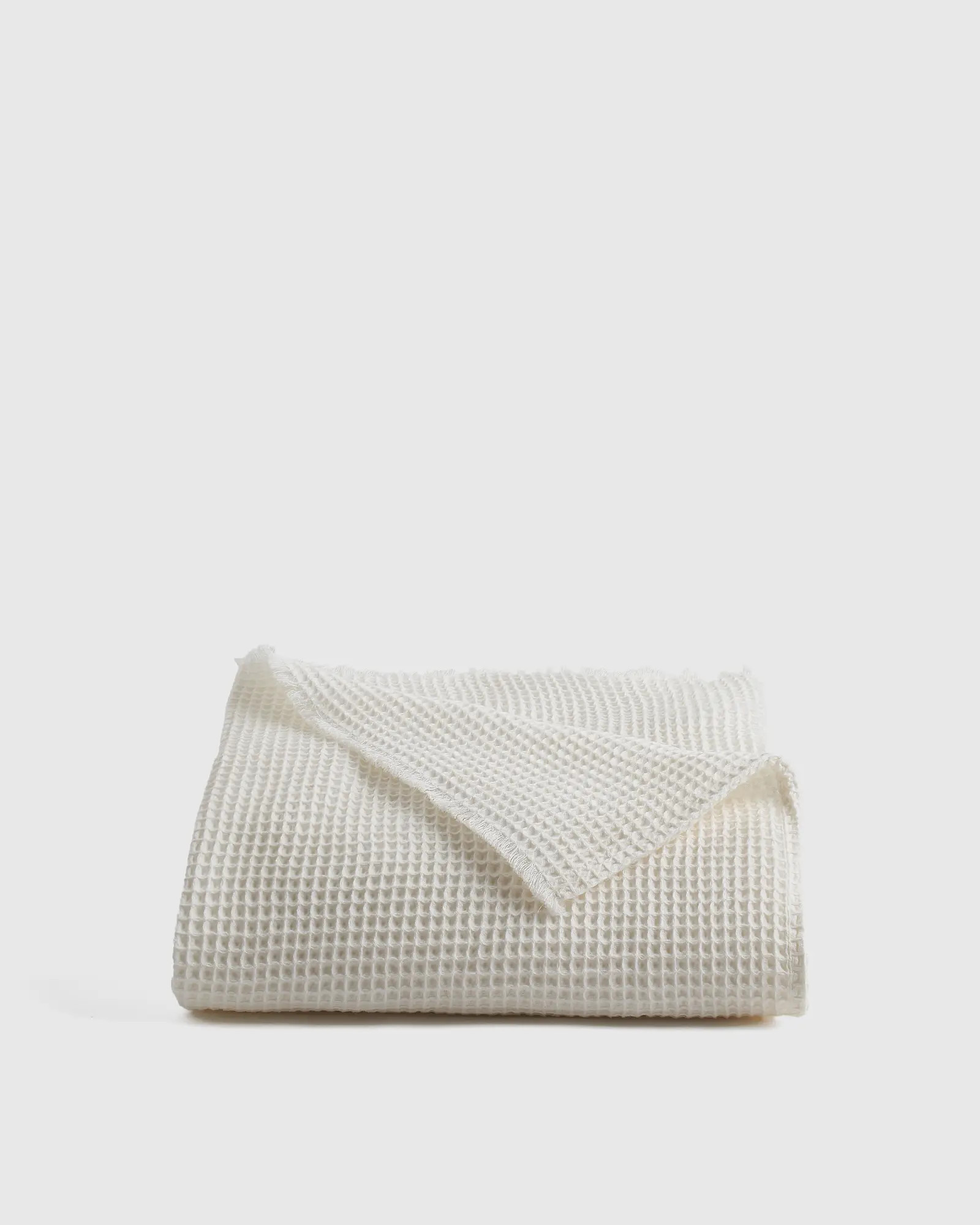 Organic Lofty Waffle Throw | Quince