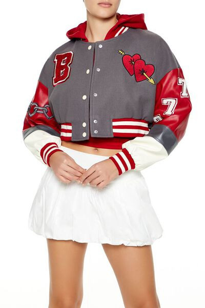 Babygirl Varsity Patch Jacket | Forever 21