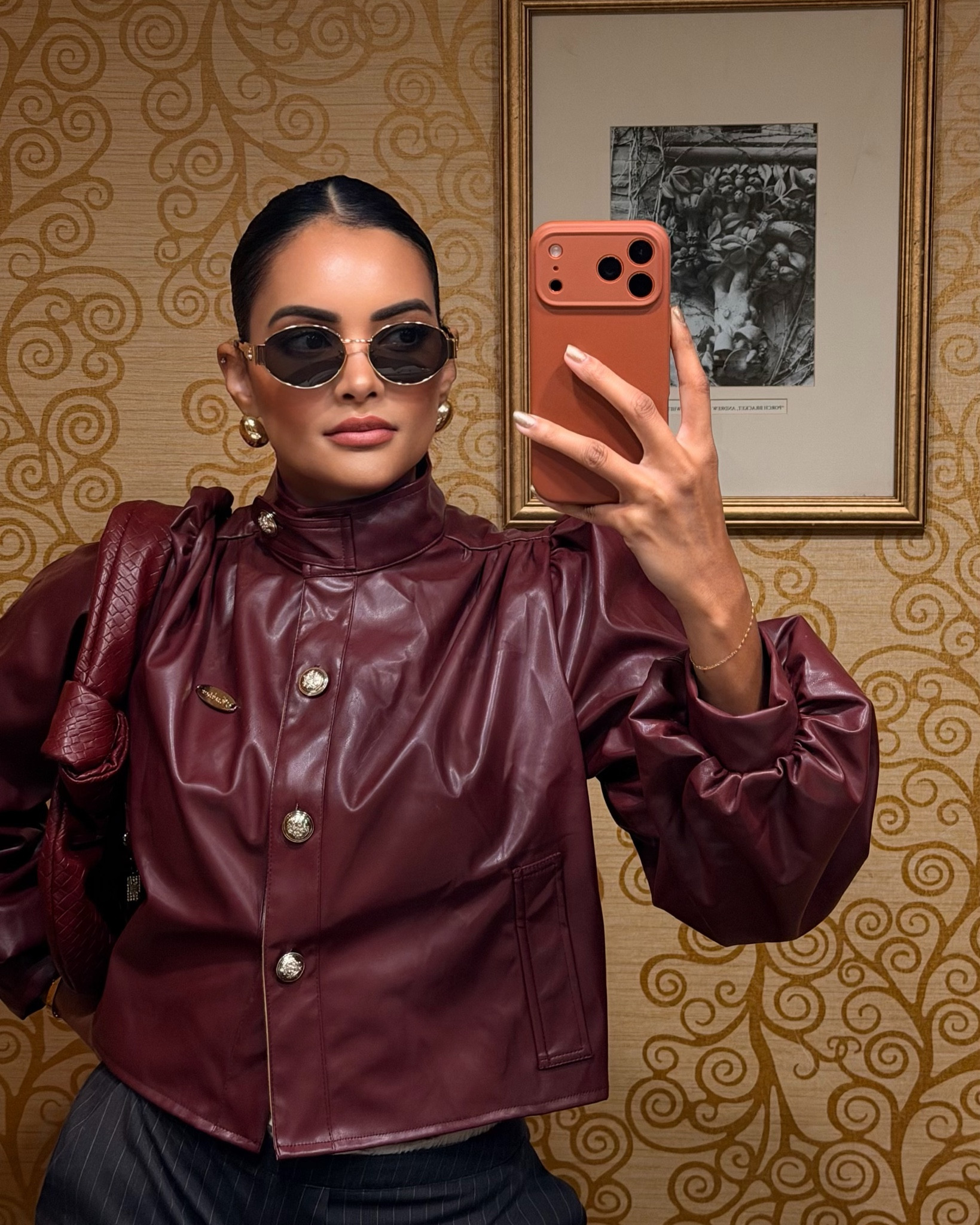 Burgundy is the New black. Such a cool jacket #burgundy #bomberjacket @shein #shein 

#LTKootd #LTKWorkwear #LTKTravel