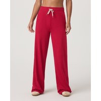 Vuori Halo Essential Wideleg Pants | Strawberry Heather | Large | Vuori Clothing (US & Canada)