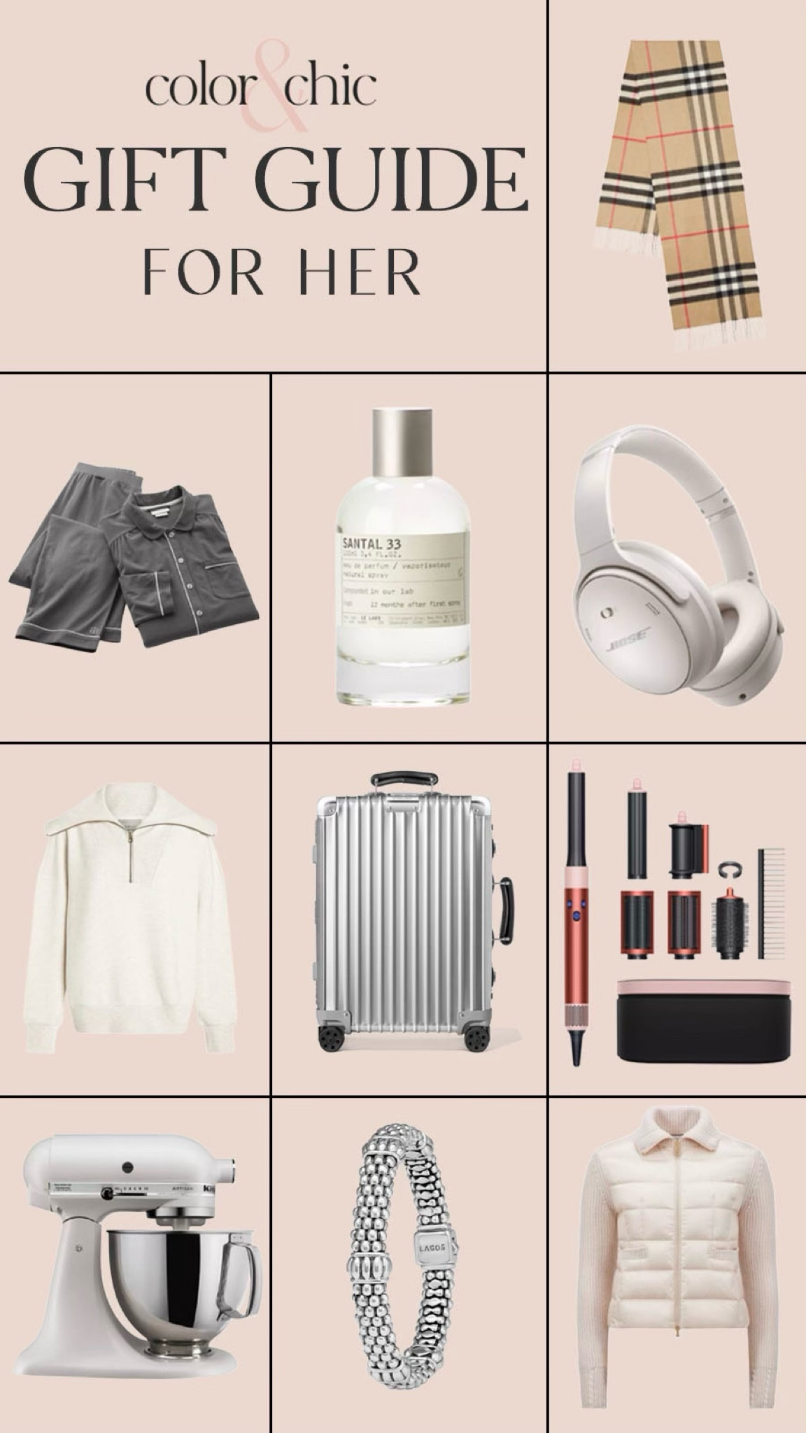 Gifts for her including my favorite luggage, Dyson airwrap, pajamas and more 

#LTKHoliday #LTKGiftGuide