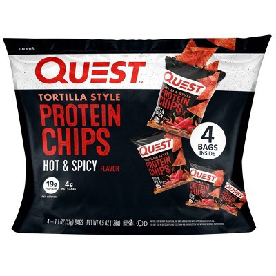 Quest Nutrition Hot & Spicy Chips Bag - 4.5oz/4ct | Target