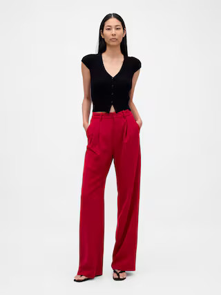 365 High Rise Pleated Trousers | Gap (US)