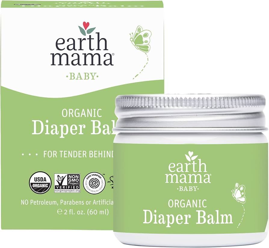 Earth Mama Organic Diaper Balm Multipurpose Baby Ointment | EWG Verified, Petroleum & Fragrance F... | Amazon (US)