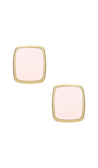 Slice Earrings in Gold & Cream | Revolve Clothing (Global)