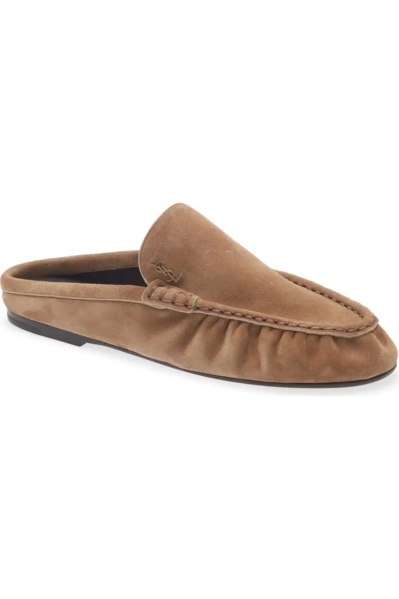 Saint Laurent Loafer Mule in City Nude at Nordstrom, Size 41 | Nordstrom