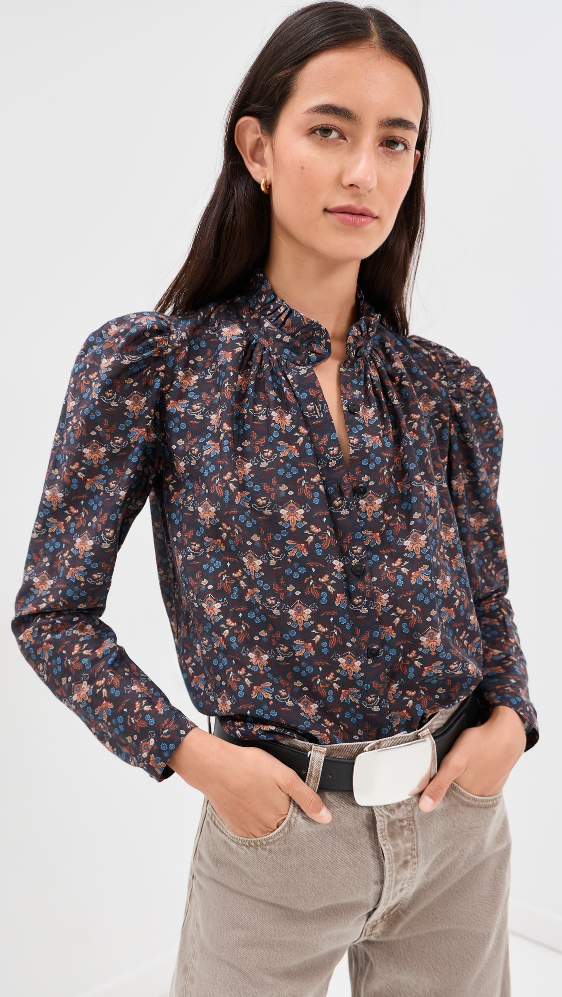 Alix of Bohemia Artemis Indigo Kilim Shirt | Shopbop | Shopbop