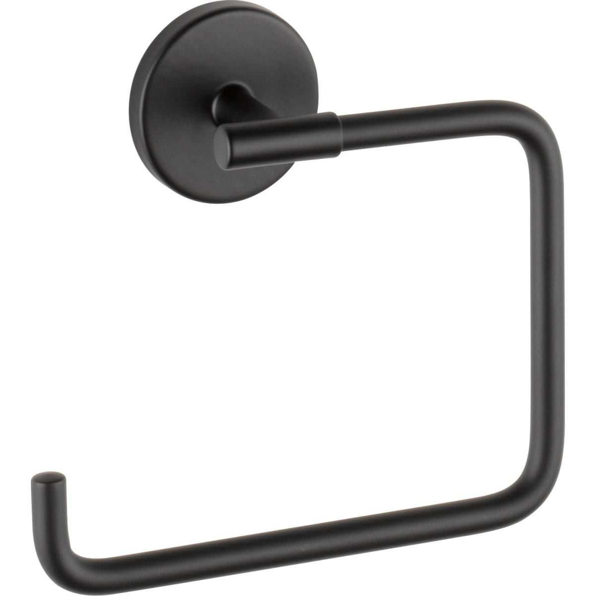 Delta 759460-BL Matte Black Trinsic Wall Mounted Towel Ring | Build.com, Inc.