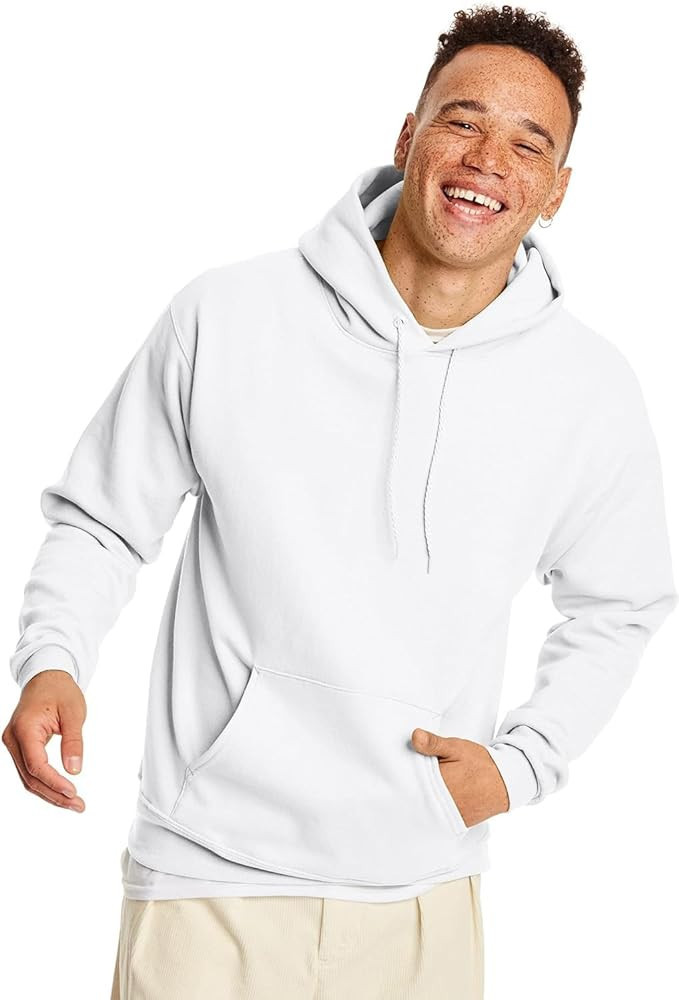 Hanes EcoSmart Hoodie, Midweight Fleece, Pullover Hooded Sweatshirt for Men | Amazon (US)