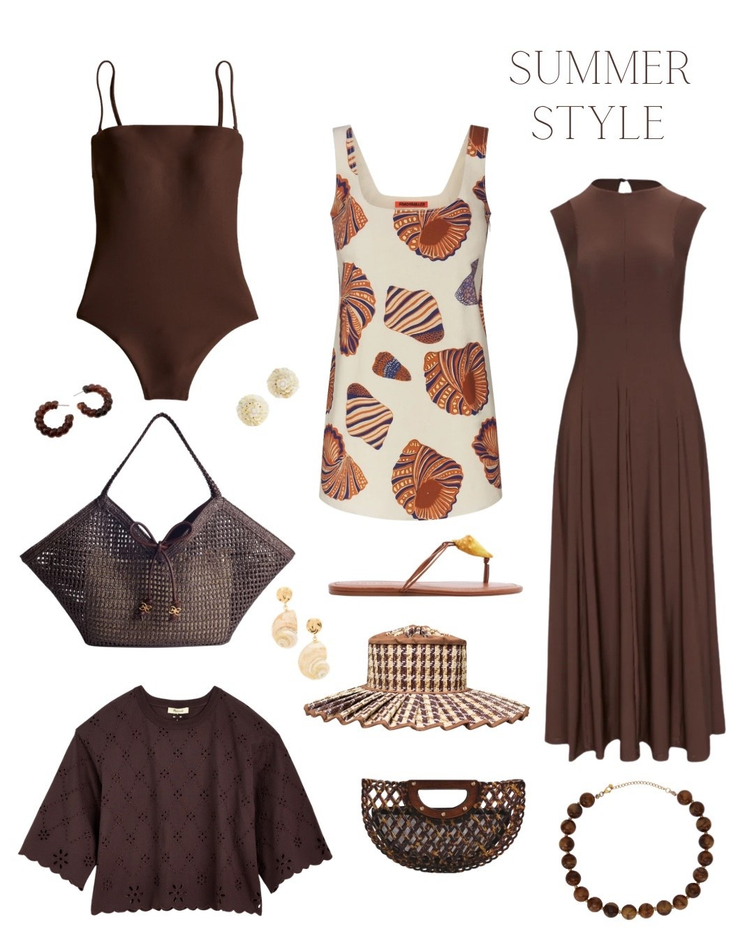 Brown style summer style what to wear outfit ideas beach resort wear

#LTKgrwm #LTKdayinmylife #LTKootd