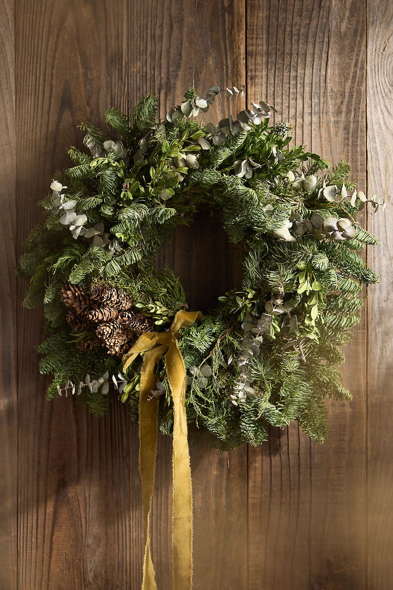 Fresh Fir + Cedar Pinecone Wreath | Anthropologie (US)