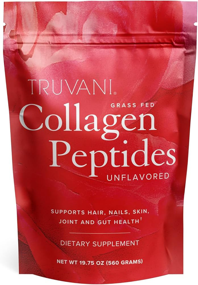 Truvani Hydrolyzed Collagen Peptides | Unflavored | 28 Servings | 20g Grass-Fed Collagen Protein ... | Amazon (US)