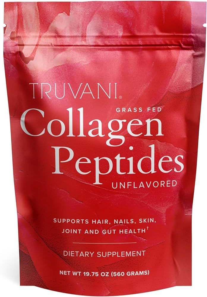 Truvani Collagen Peptides - Unflavored Hydrolyzed Collagen Powder - Grass-Fed Collagen Peptides P... | Amazon (US)