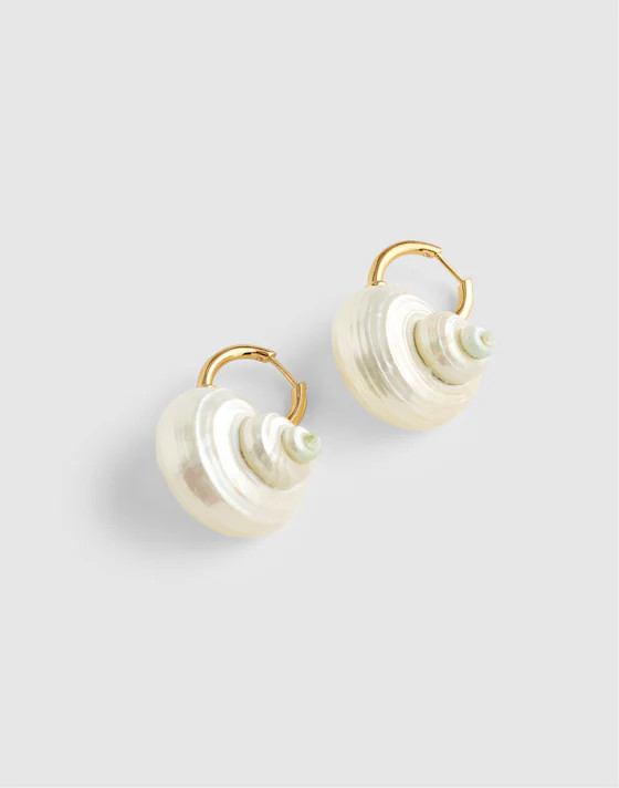 Shell Statement Hoop Earrings | Madewell