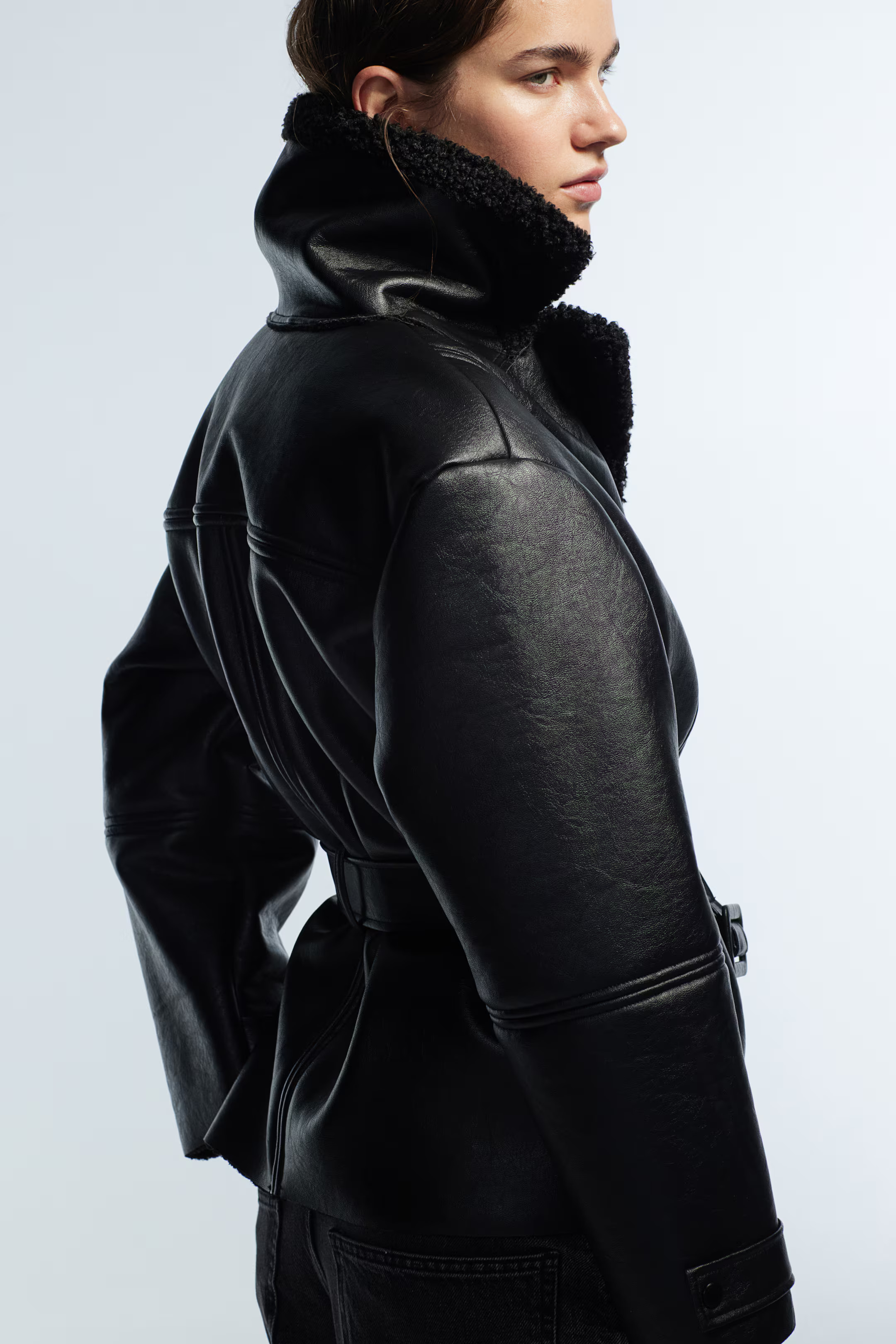 Belted Aviator Jacket | H&M (US + CA)