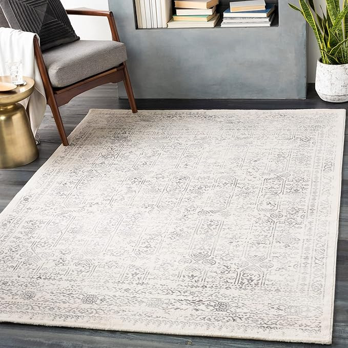 Artistic Weavers Klaudia Trellis Modern Area Rug,7'10" x 10',Light Grey | Amazon (US)