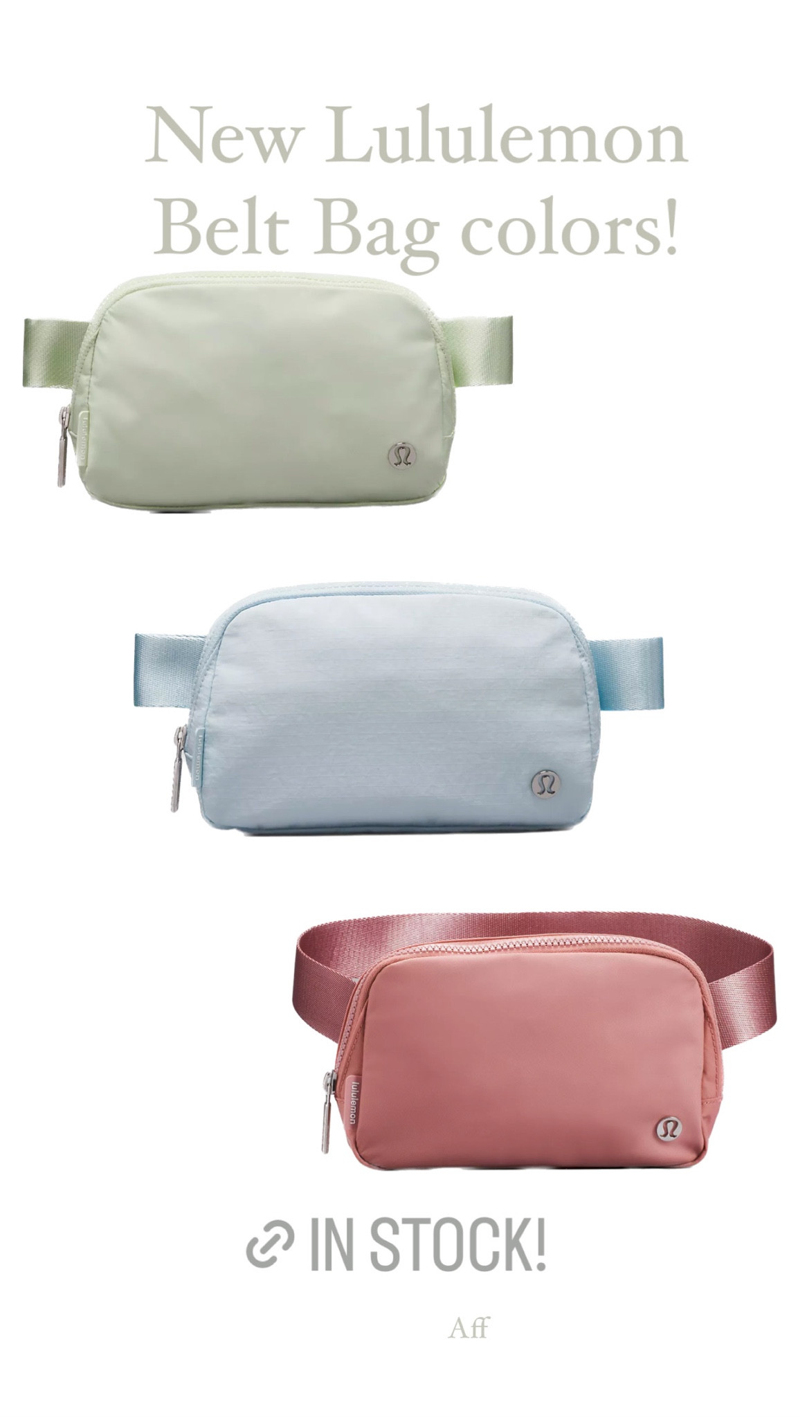 New lululemon belt bag colors! Perfect for spring and only $38! In stock now!🩵

Belt bag restock, belt bag new colors, spring bag, Travel bag, travel purse, summer bag, beach bag, beach vacation, festival bag, lululemon new arrivals, lululemon restock, lululemon new colors, Fanny pack, bum bag

#LTKitbag #LTKFestival #LTKfit