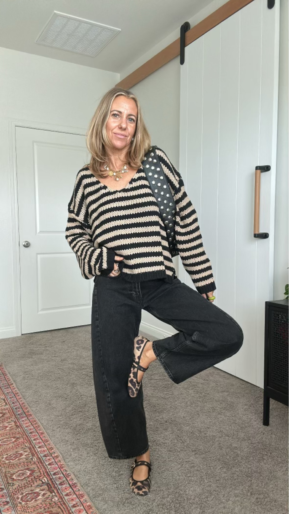 Loving this comfy sweater paired with my favorite leopard flags 

#LTKStyleTip #LTKFindsUnder100 #LTKSeasonal