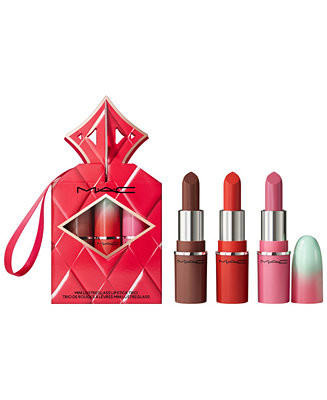 MAC 3-Pc. Wildest Gleams Mini Lustreglass Lipstick Gift Set - Macy's | Macy's