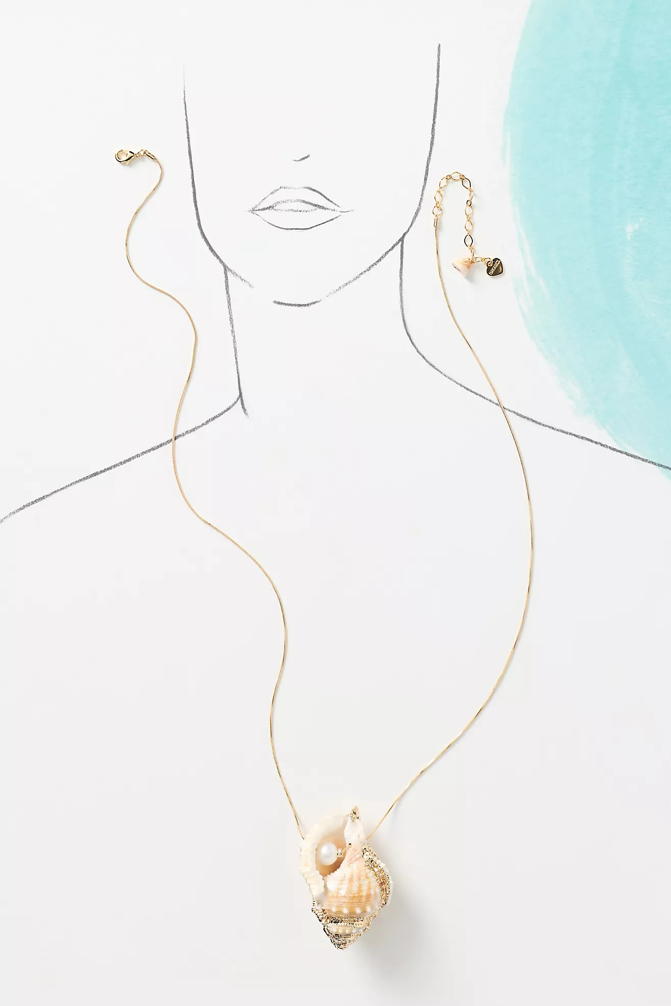 Large Shell Pendant Necklace | Anthropologie (US)