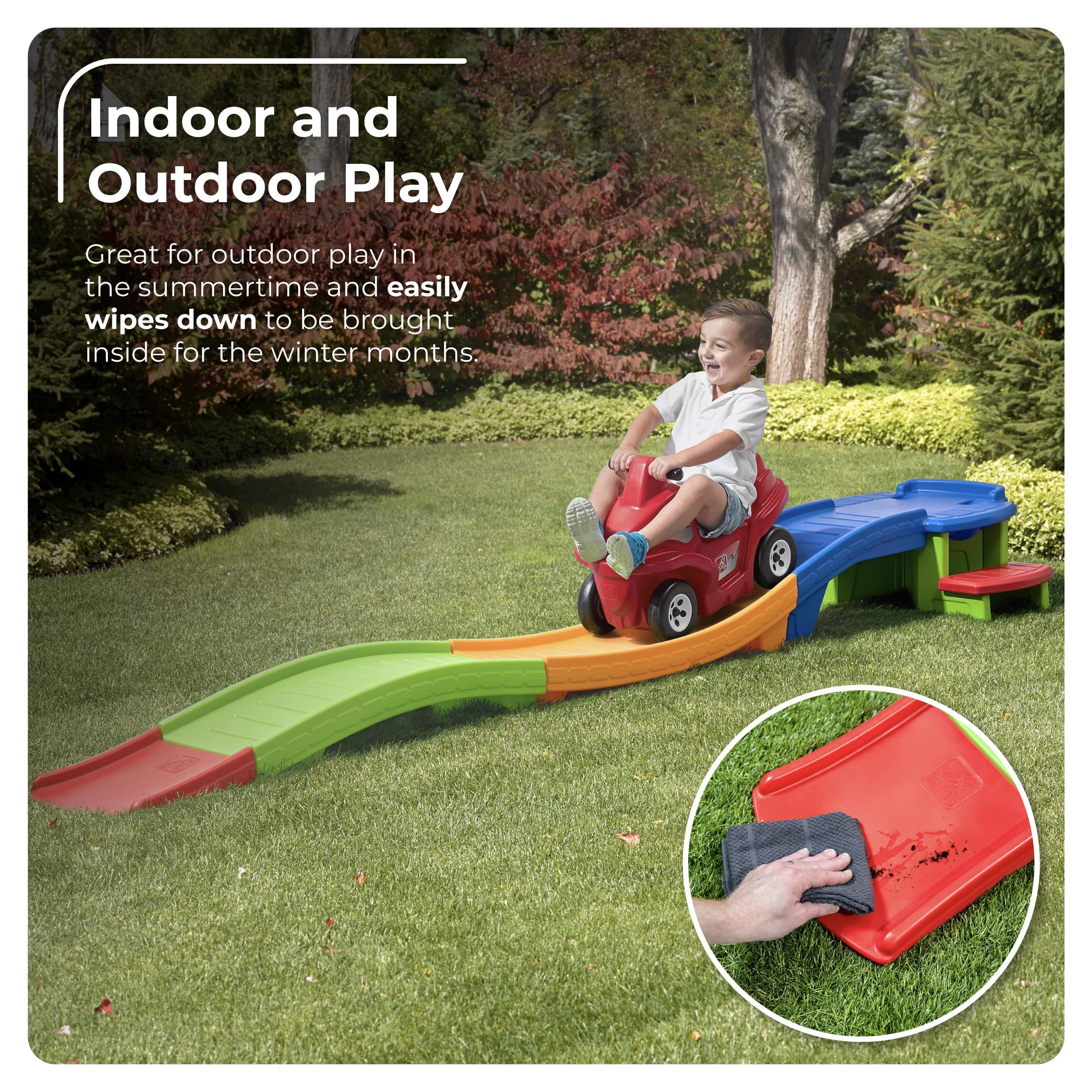 Step2 Up & Down Roller Coaster Kids Ride On Toy, Push Car, Indoor/Outdoor Playset, Made of Durabl... | Amazon (US)