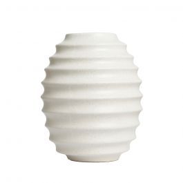Large Beehive Style Ceramic Vase, Cream | BHS.com