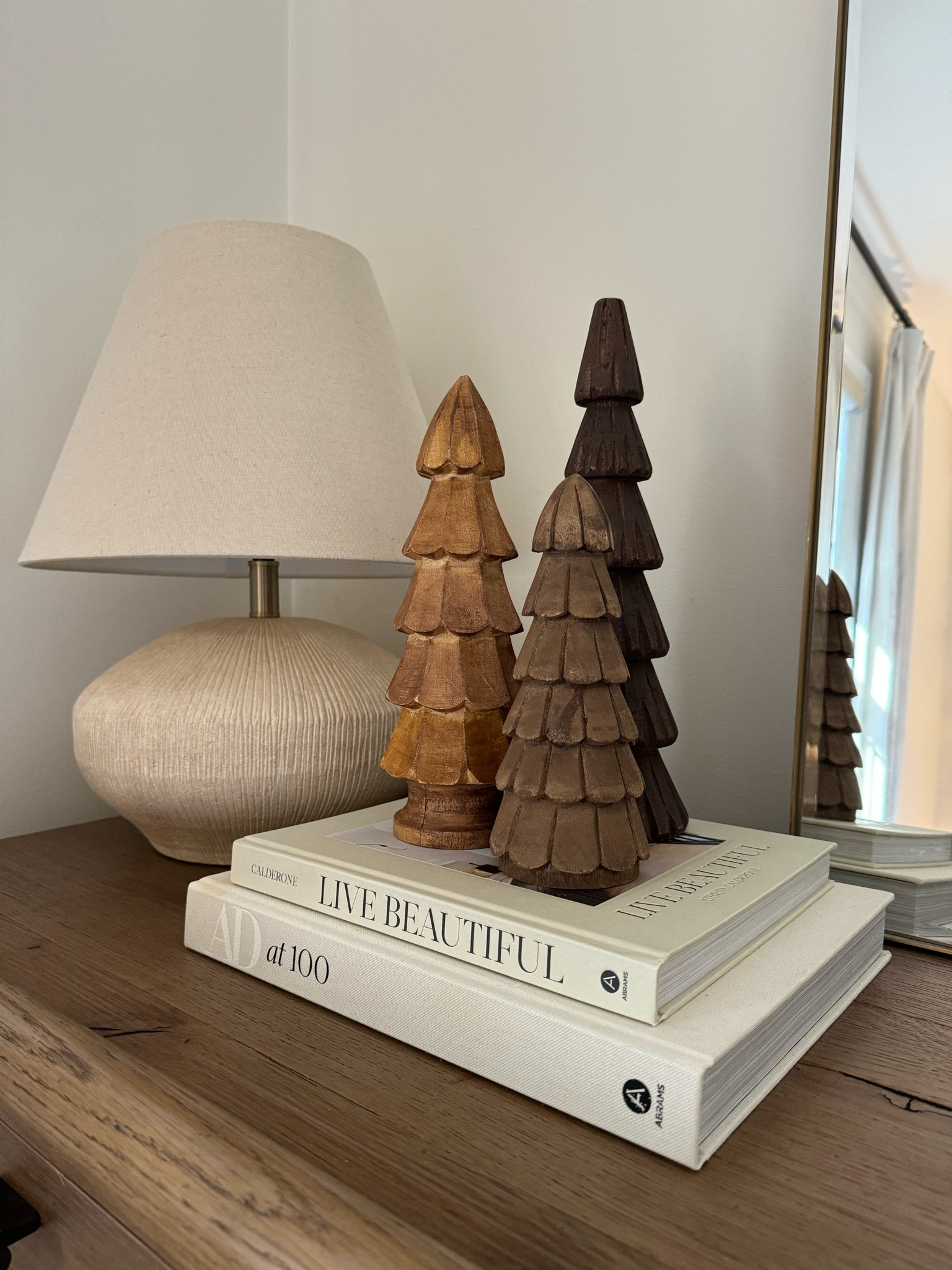 Little holiday touches ✨ these hand carved wooden Christmas trees are so beautiful!

#LTKSeasonal #LTKFindsUnder50 #LTKHome