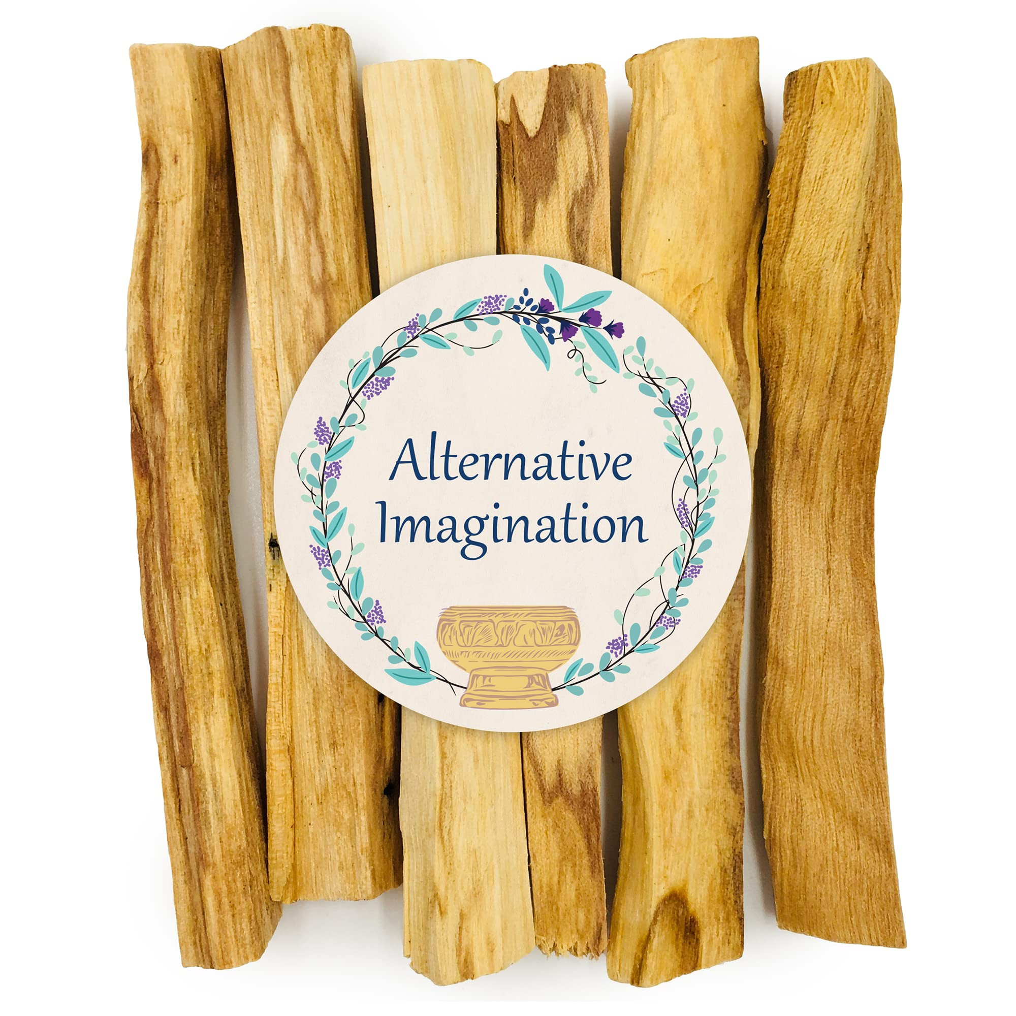 Palo Santo Sticks - Incense Sticks for Spiritual Cleansing, Stress Relief, Meditation Accessories, Home Fragrance - Sustainably Wild Harvested - Pack of 6 - Alternative Imagination | Amazon (US)