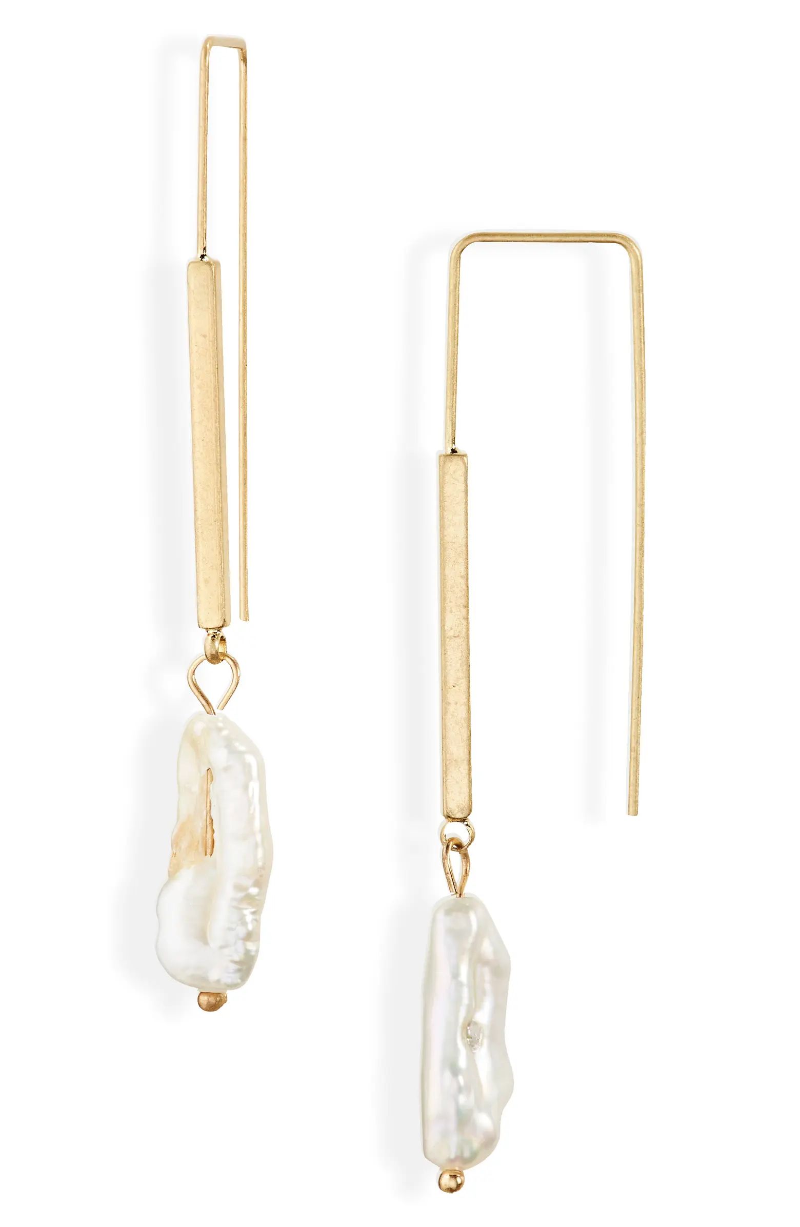 Petit Moments Afterparty Sitting Pretty Cultured Pearl Drop Earrings | Nordstrom | Nordstrom