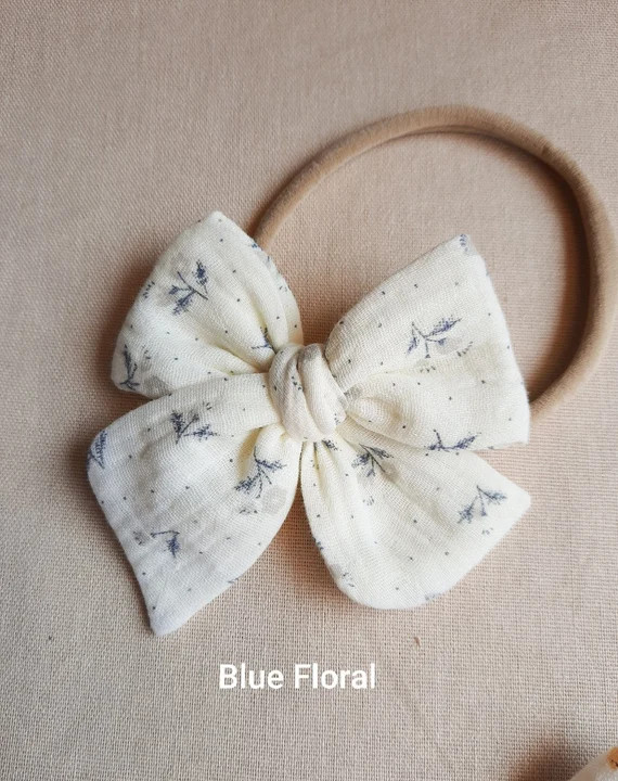 Linen Bow  Large Pinwheel Bow  Toddler Bow  Baby Bow  Baby - Etsy | Etsy (US)