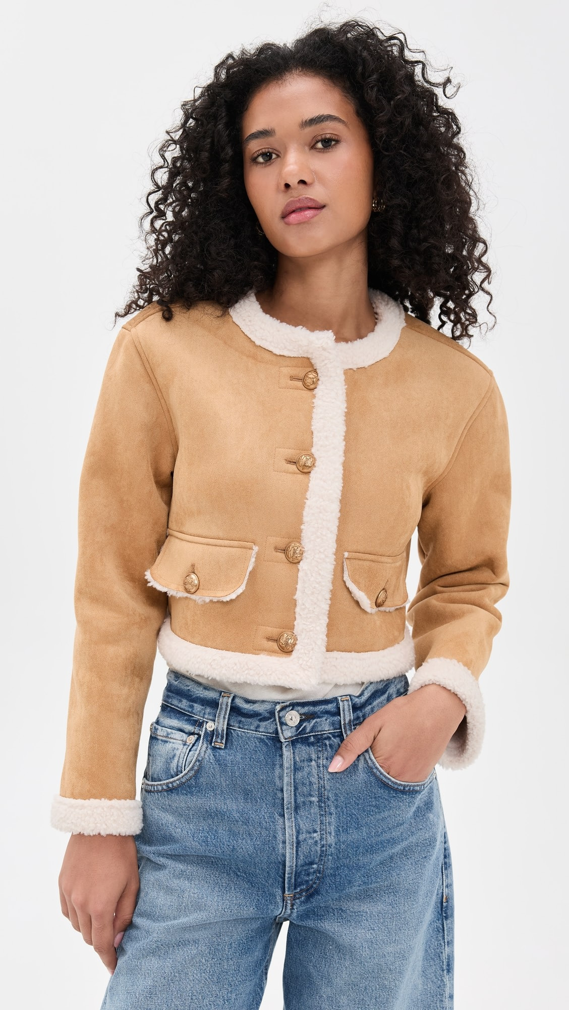 Ahead of Curve Faux Suede Jacket | Shopbop