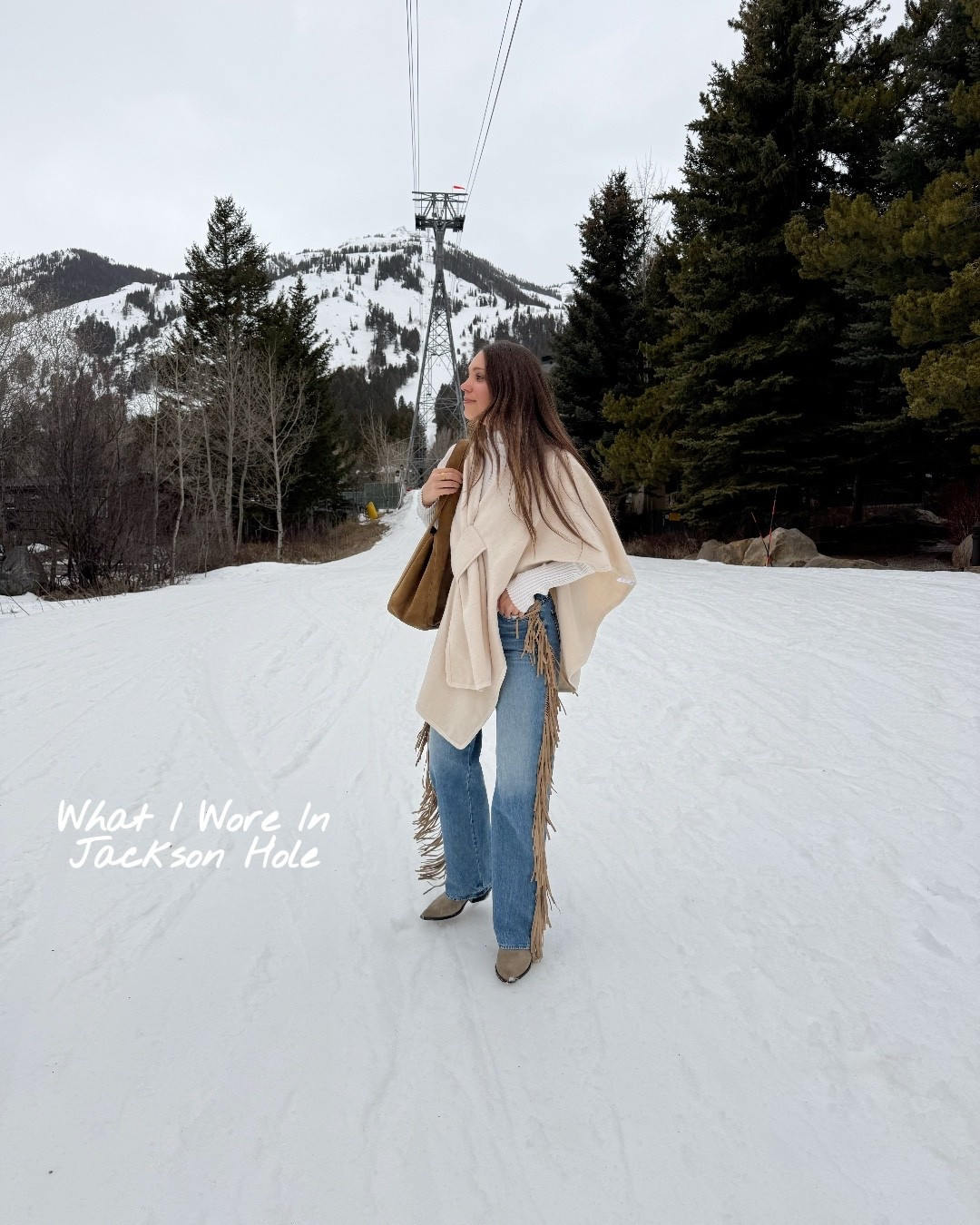 Jackson hole ski trip outfits. Fringe jeans.  

#LTKTravel #LTKSaleAlert