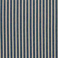 Schumacher Antique Ticking Stripe Fabric, Cotton/Linen in Blue by DecoratorsBest | DecoratorsBest