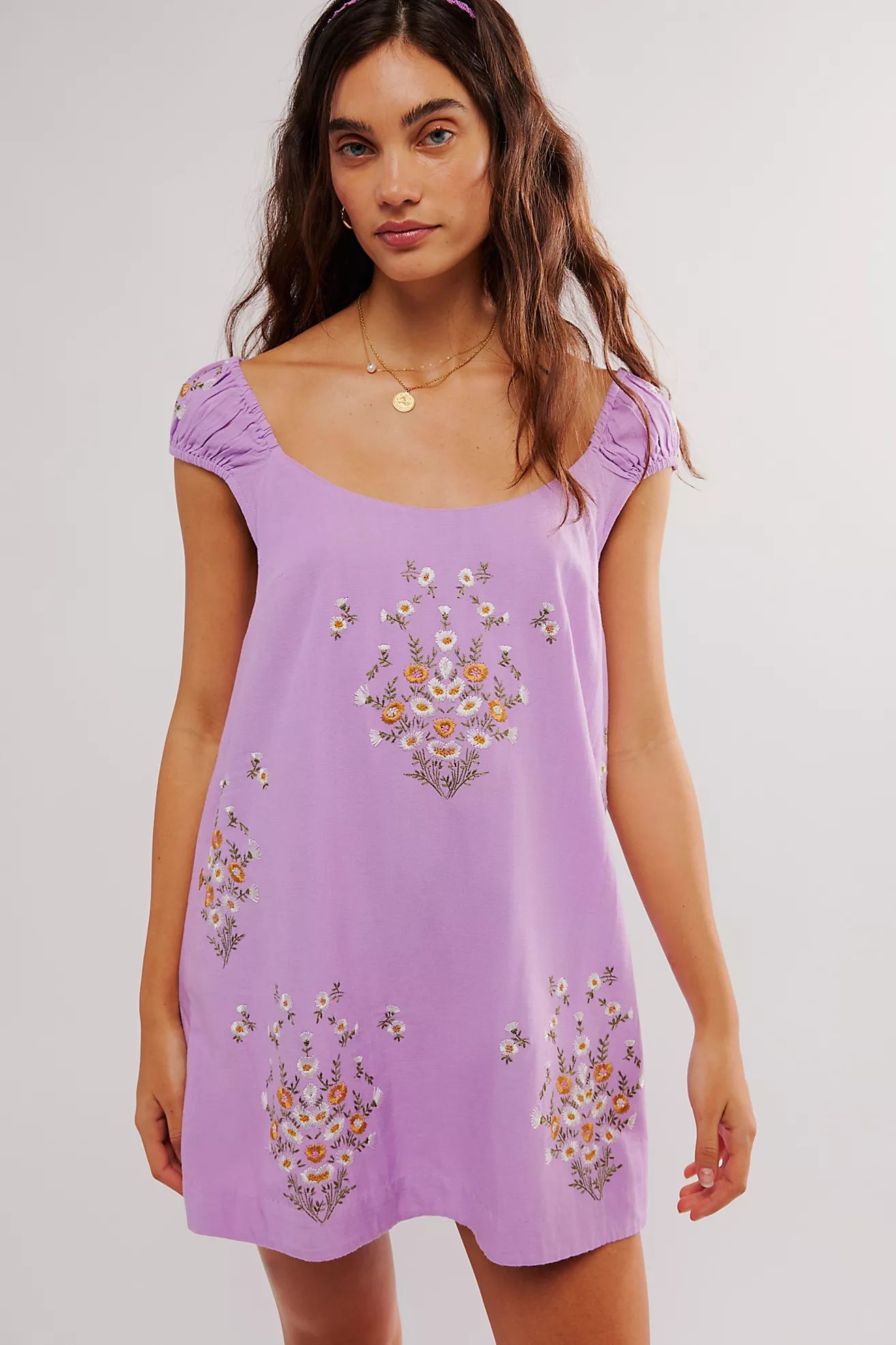 Wildflower Embroidered Mini Dress | Free People (Global - UK&FR Excluded)