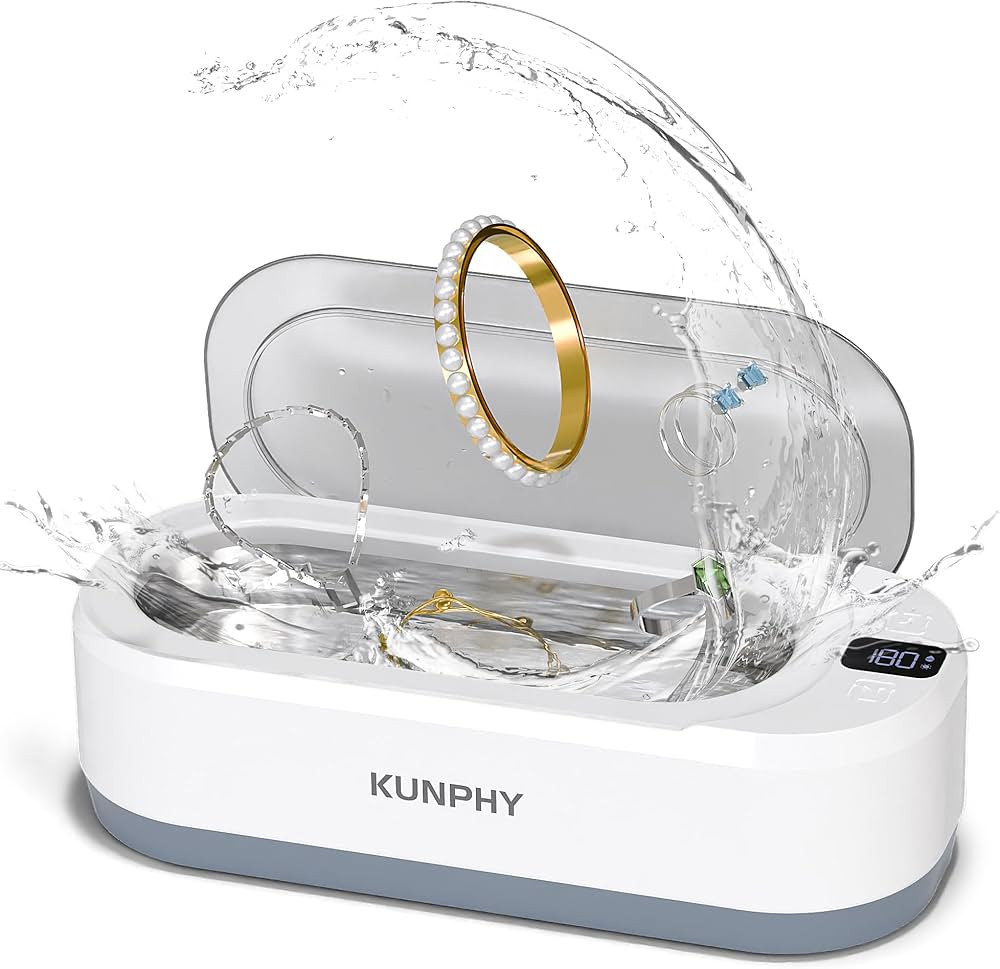 Upgraded KUNPHY Ultrasonic Jewelry Cleaner, 350ML 48KHz Professional Ultrasonic Cleaner Machine w... | Amazon (US)