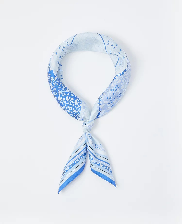 Floral Silk Little Scarf | Ann Taylor (US)