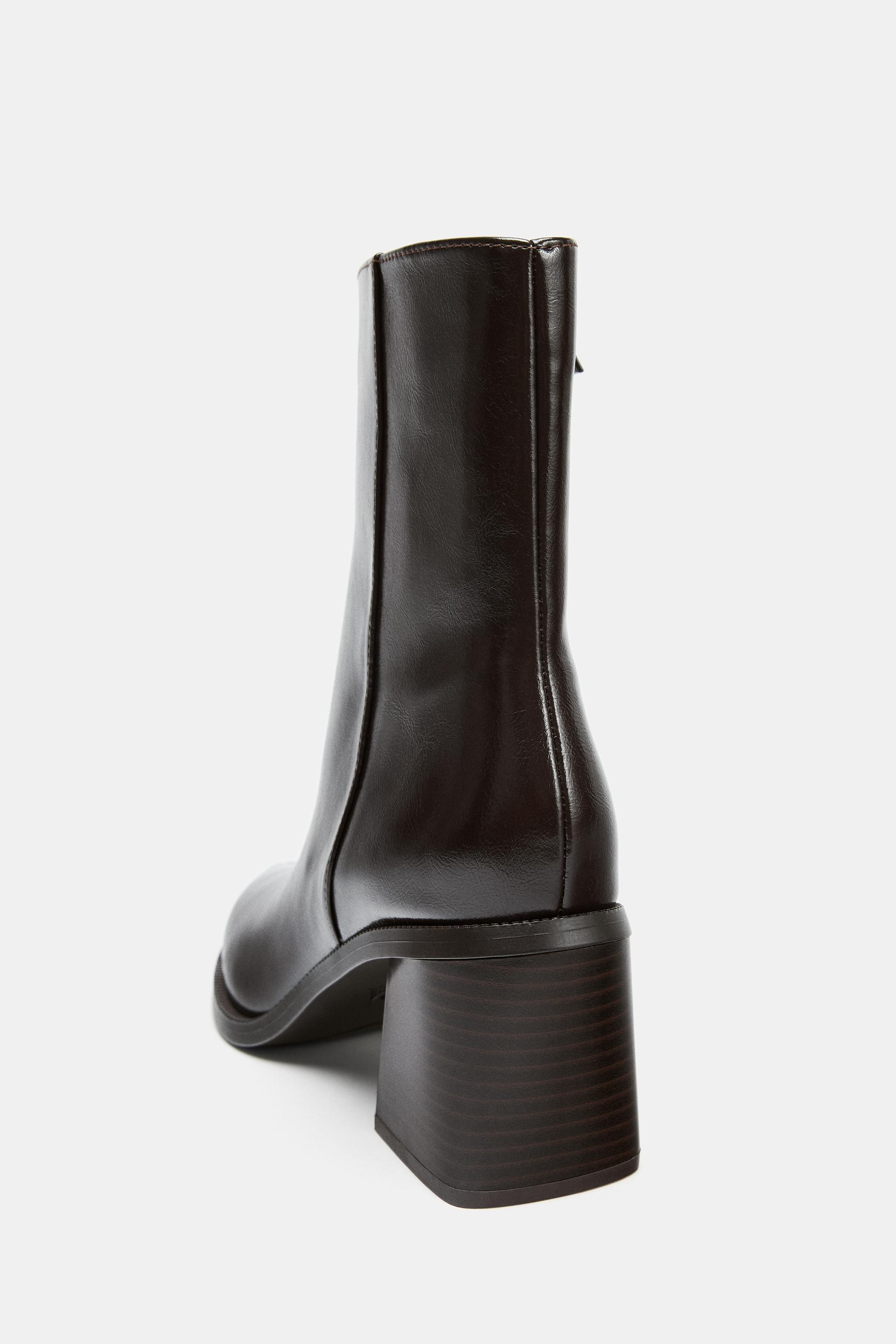 WIDE HEEL ANKLE BOOTS | Zara US