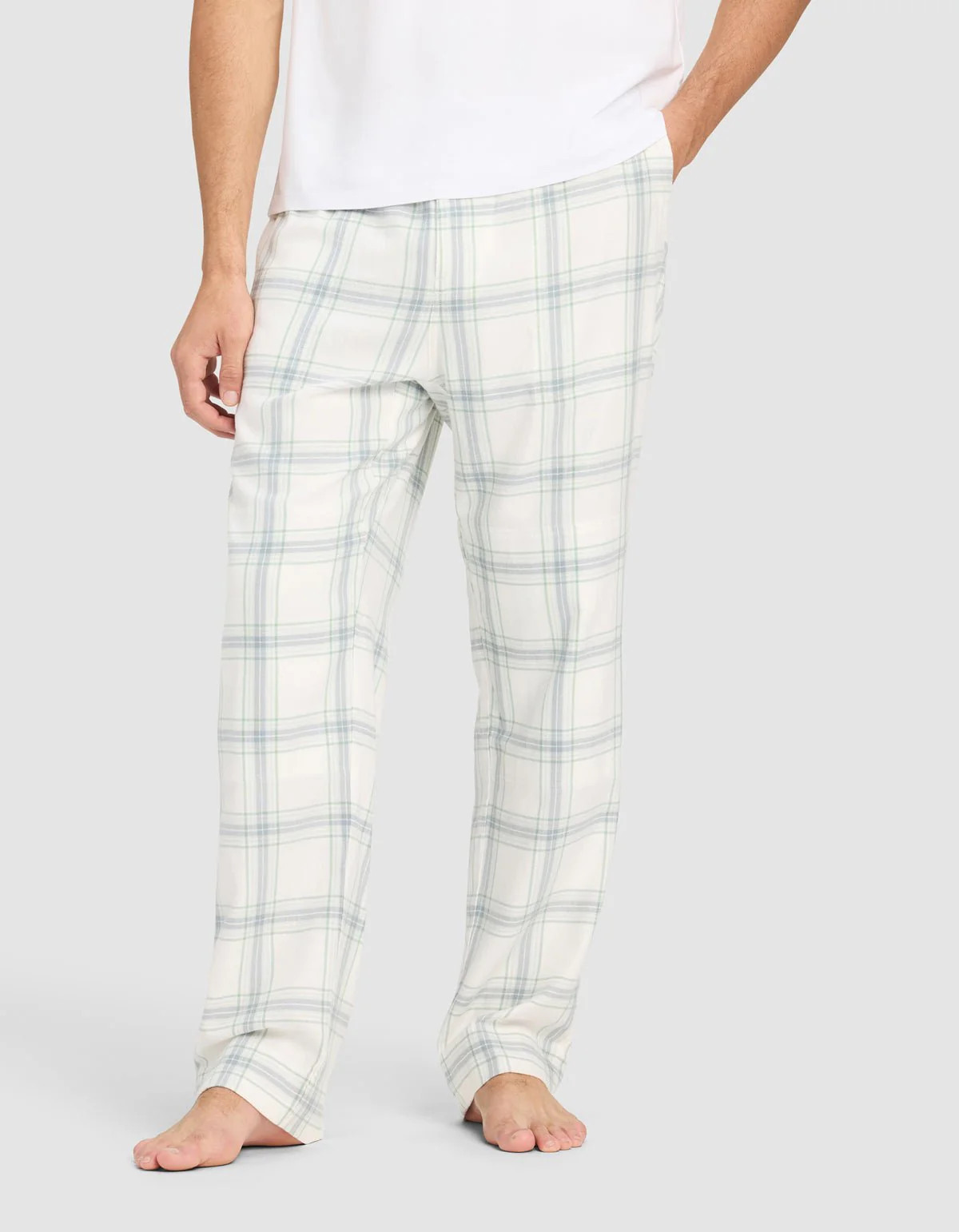 Men's Farmhouse Pajama Pants in Wintergreen Plaid (Size: Small) - Cozy Earth | Cozy Earth