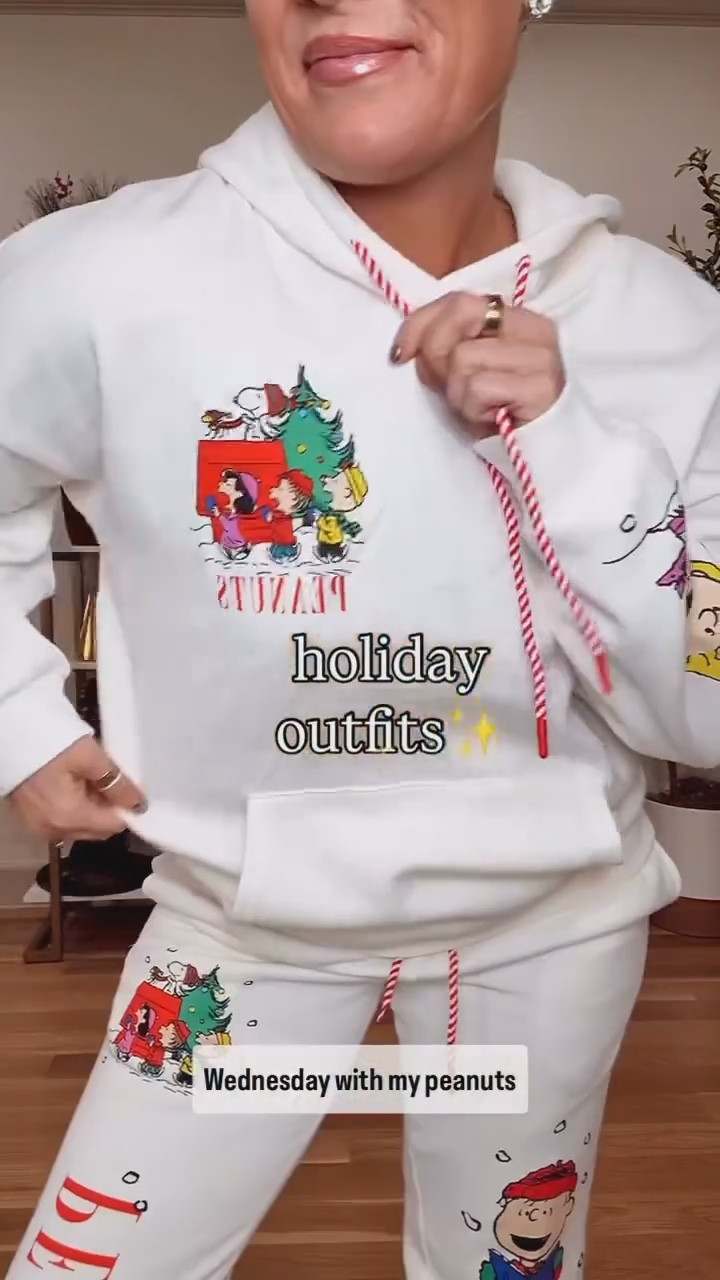 The cutest and affordable holiday new arrivals from Walmart Peanut hoodie - small Peanut joggers - medium Pink sweater - medium Holiday bear sweater - small Jeans size down one or two Coats are size small!

#LTKHoliday #LTKGiftGuide #LTKSeasonal