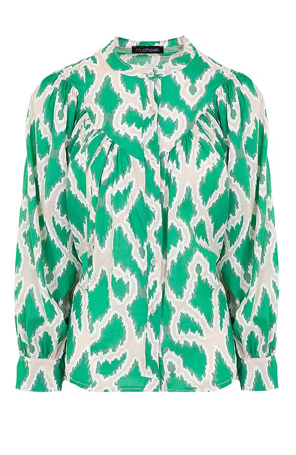 Artistic Oversized A-lijn Blouse Green | Themusthaves.nl | The Musthaves (NL)