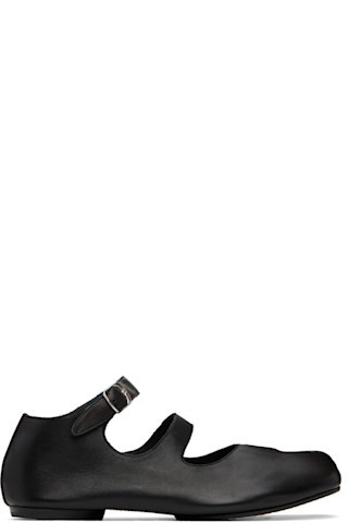 Maison Margiela - Black Tabi Ballerina Flats | SSENSE