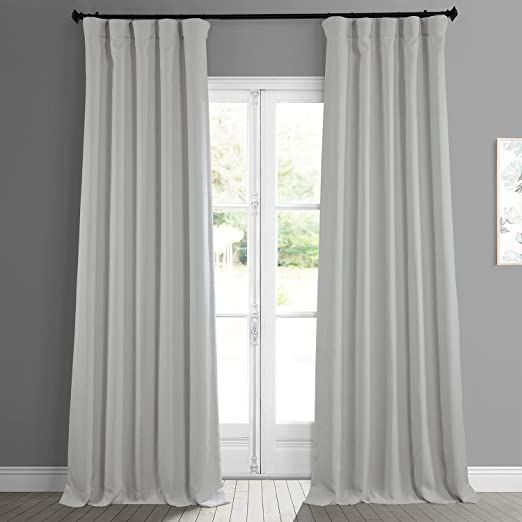 HPD Half Price Drapes BOCH-LN185-P Linen Room Darkening Curtain (1 Panel) 50 X 108, BOCH-LN18513-... | Amazon (US)