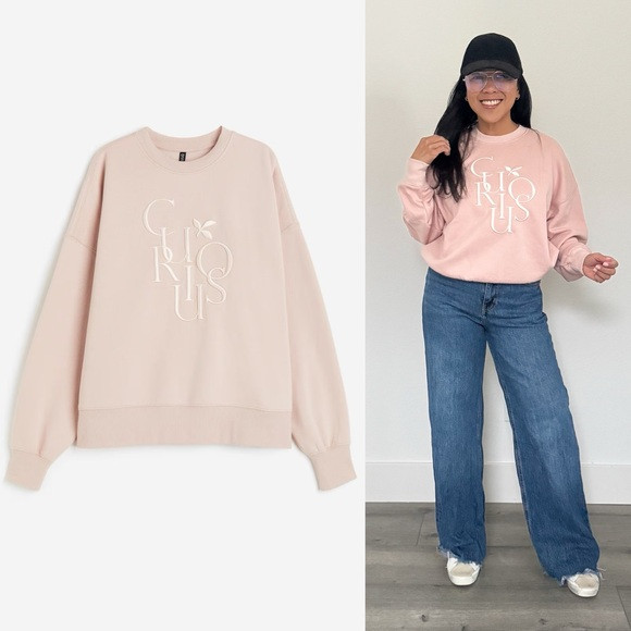 Pink Curious Sweatshirt (S) | Poshmark