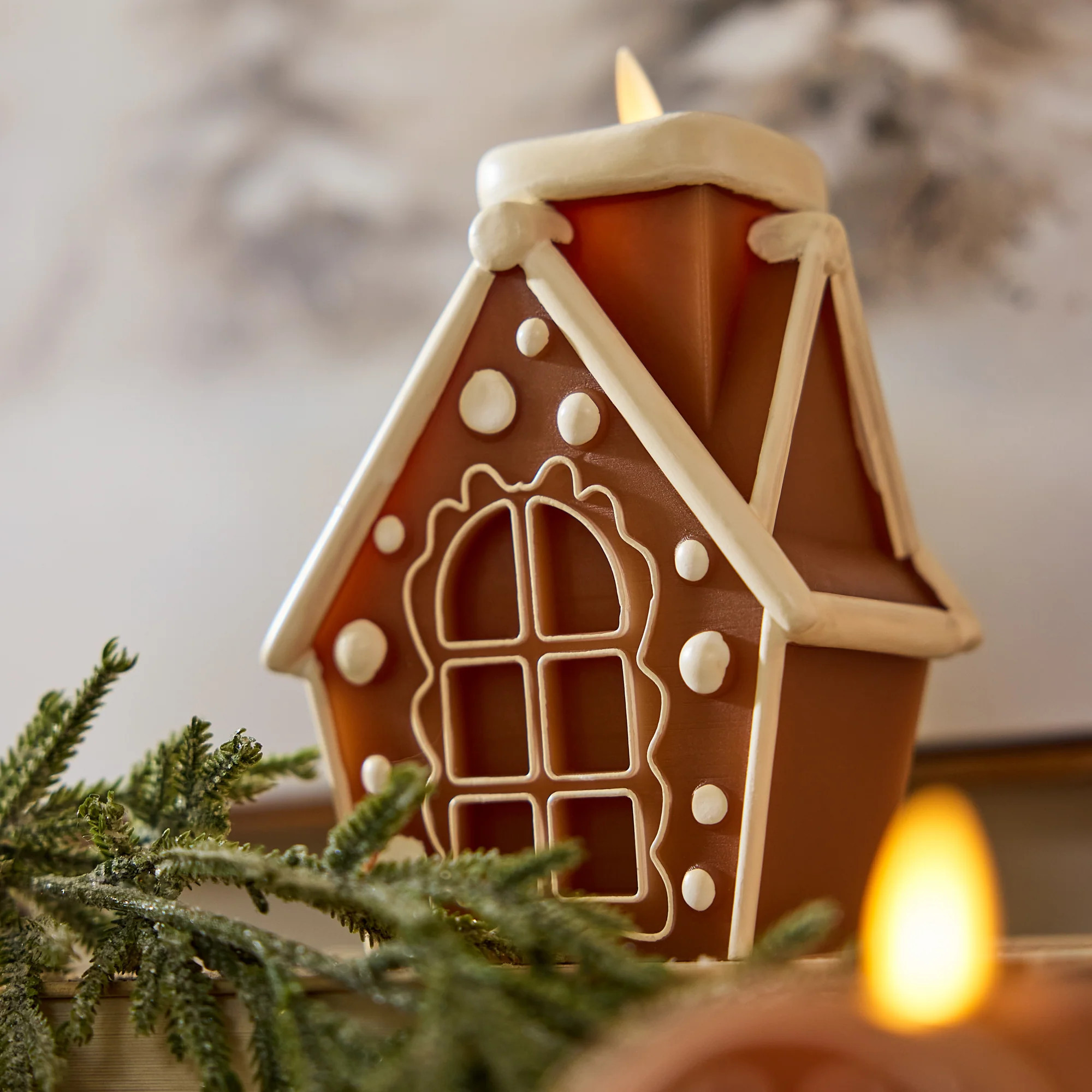 Gingerbread House Flameless Candle | Luminara