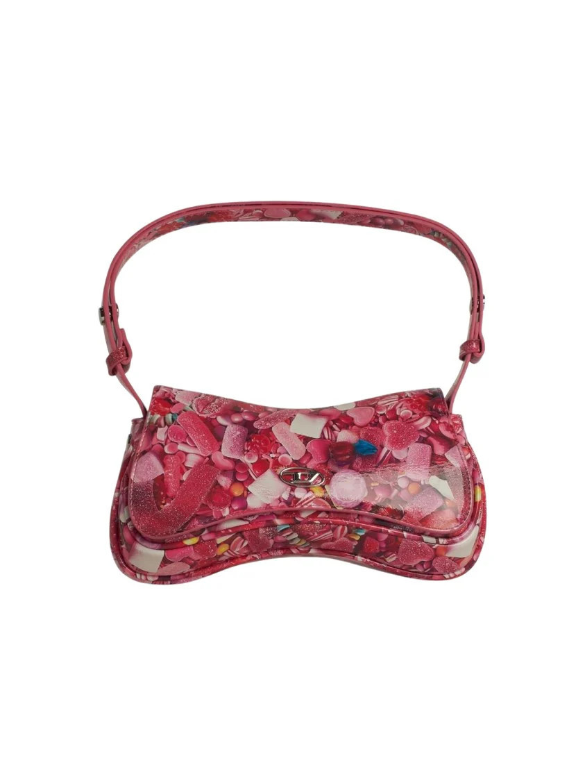 'Clutch Play' Pink Polyurethane Bag | Shop Simon